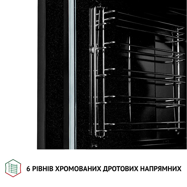 Фото - Духова шафа електрична Perfelli DIAMOND 6M8L NERO