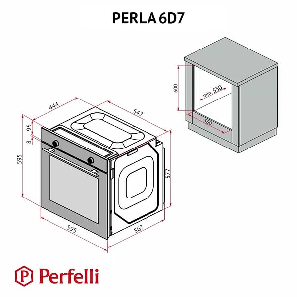 Фото - Духова шафа електрична Perfelli PERLA 6D7 INOX