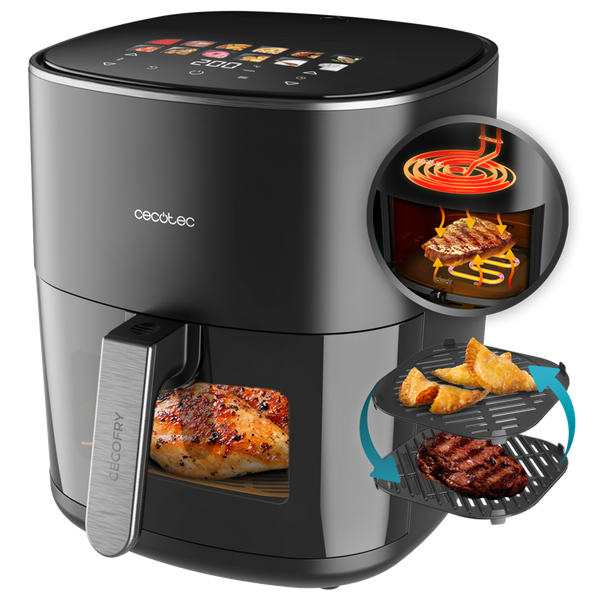 Фото - Уценка - Мультипечь Cecotec Cecofry&Grill Duoheat 6500