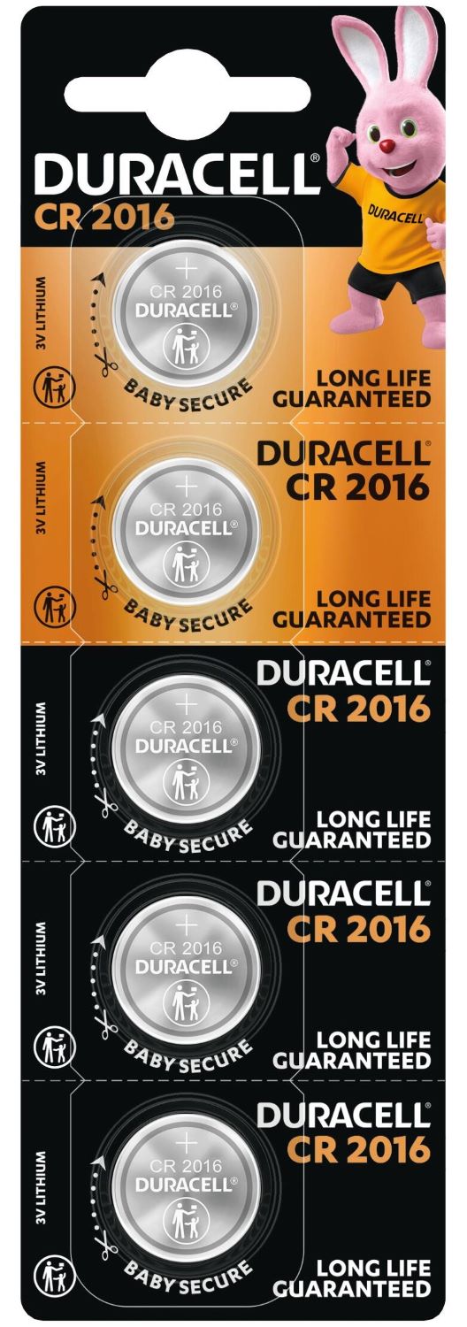 Батарейка тип CR2016 Duracell DL2016 DSN 1х5 шт. (5010979)