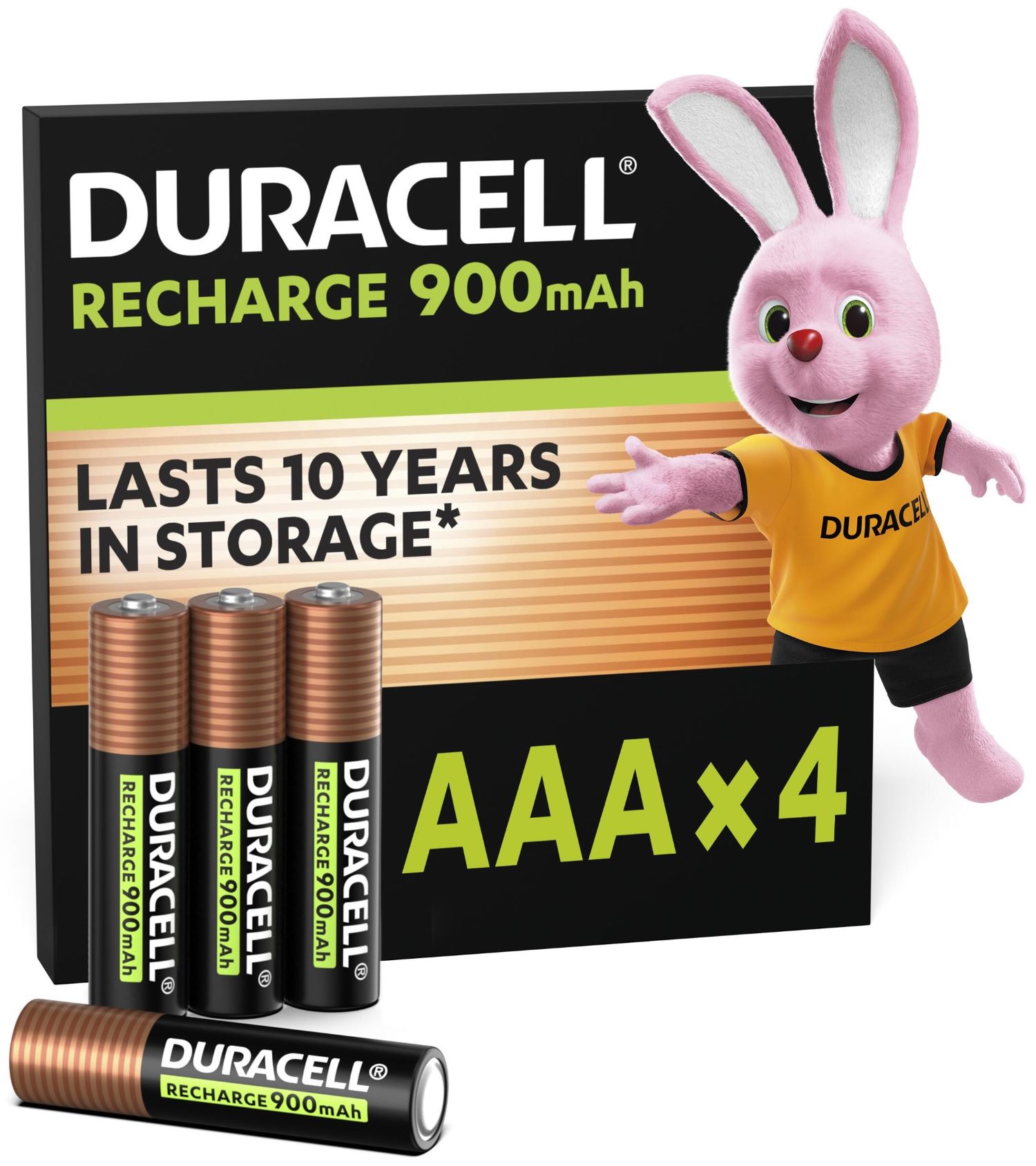Аккумулятор тип AAA Duracell HR03 (AAA) 900mAh уп. 4шт.