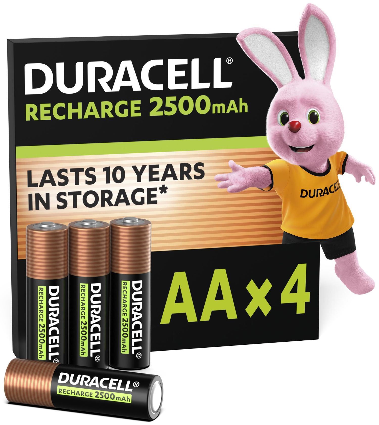Аккумулятор тип AA Duracell HR6 (AA) 2500 mAh уп. 4шт.