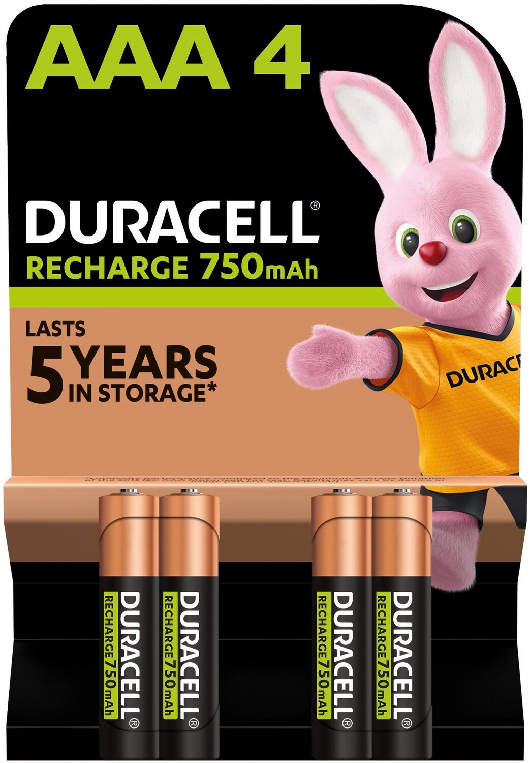 Акумулятор тип AAA Duracell HR03 (AAA) 750mAh уп. 4 шт - Фото 1