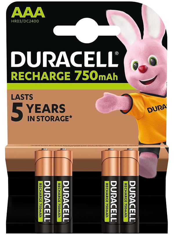 Фото - Уценка - Аккумулятор тип AAA Duracell HR03 (AAA) 750mAh уп. 4 шт