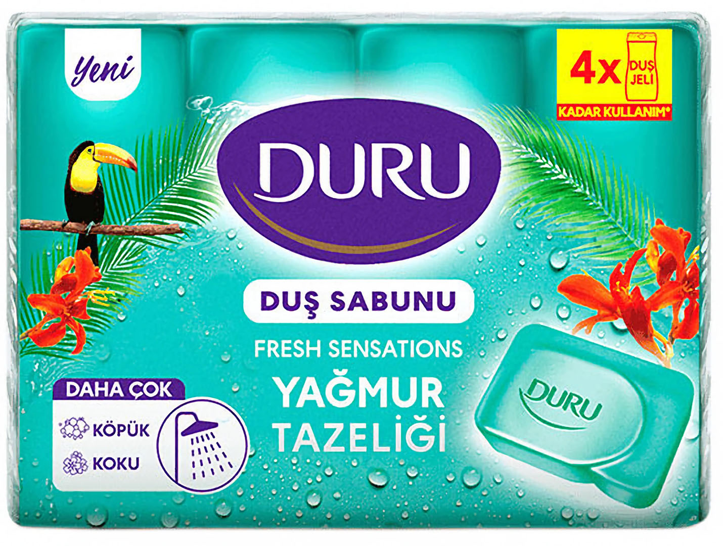 Мило косметичне Duru Fresh sens Свіжість Джунглів 4х150 г (8690506536442)