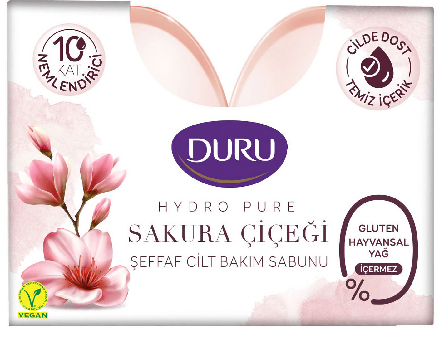 Мило косметичне Duru Hydro Pure з екстрактом Цвітіння Вишні 2х135 г (8690506528898)