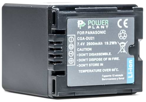 Аккумулятор для фотокамеры PowerPlant Panasonic VBD210, CGA-DU21 2600mAh (DV00DV1092)