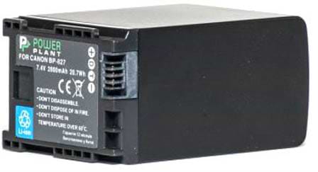 Аккумулятор для фотокамеры PowerPlant Canon BP-827 Chip 2800mAh (DV00DV1262)