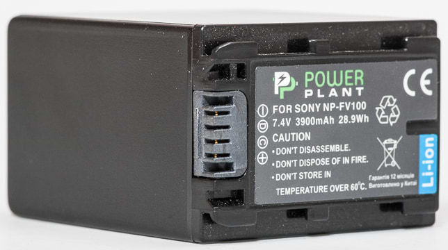 Акумулятор для фотокамери PowerPlant Sony NP-FV100 3900mAh (DV00DV1271)