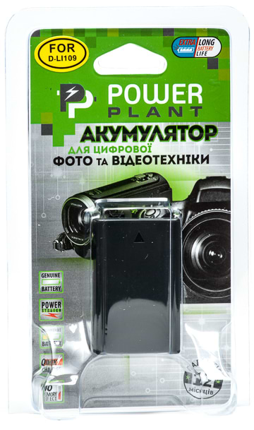 Фото - Акумулятор для фотокамери PowerPlant Pentax D-Li109 1050mAh (DV00DV1283)