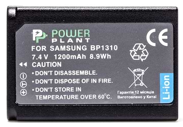 Акумулятор для фотокамери PowerPlant Samsung BP1310 1200mAh (DV00DV1284)