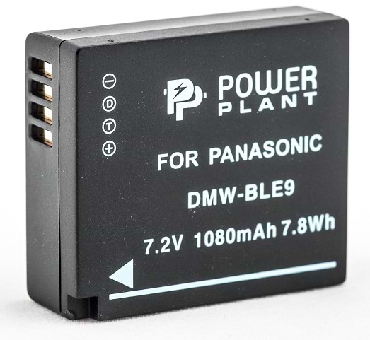 Аккумулятор для фотокамеры PowerPlant Panasonic DMW-BLE9 1080mAh (DV00DV1299)
