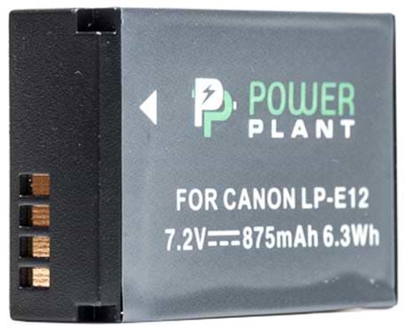 Аккумулятор для фотокамеры PowerPlant Canon LP-E12 875mAh (DV00DV1311)