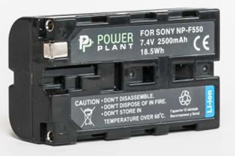 Аккумулятор для фотокамеры PowerPlant Sony LED NP-F550 2500mAh (DV00DV1365)