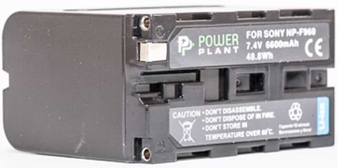 Аккумулятор для фотокамеры PowerPlant Sony LED NP-F960 6600mAh (DV00DV1367) - Фото 1