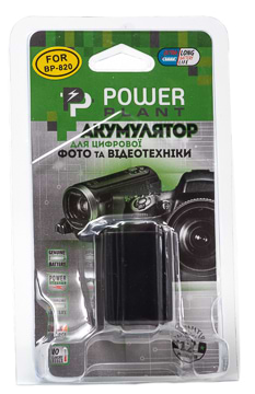 Фото - Акумулятор для фотокамери PowerPlant Canon BP-820 Chip 1960mAh (DV00DV1371)