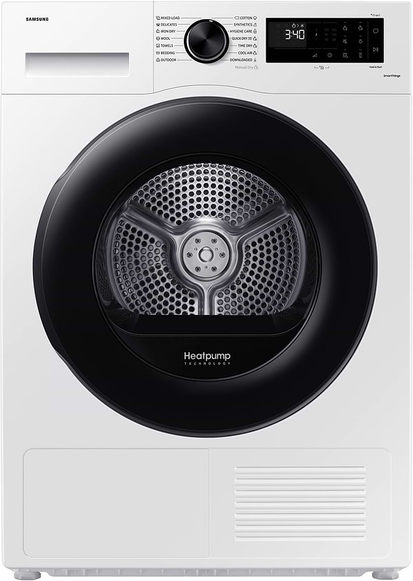 Фото - Комплект техніки Samsung Пральна машина з фронтальним завантаженням + Сушильна машина + Комплект кріплень для встановлення в колону Samsung WW10FG5U3EAELE + DV90CGC2A0AEUA + SKK-DD