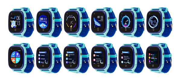 Фото - Дитячий годинник AmiGo GO005 4G WIFI Thermometer Blue