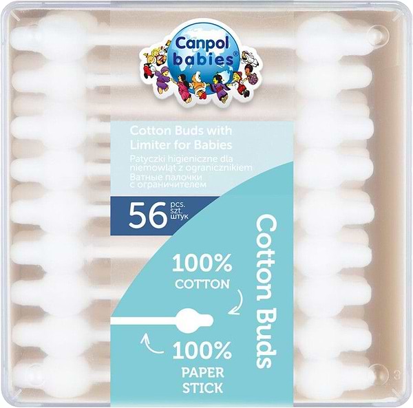 Фото - Вушні палички дитячі Canpol babies з обмежувачем 55 шт. (3/115)