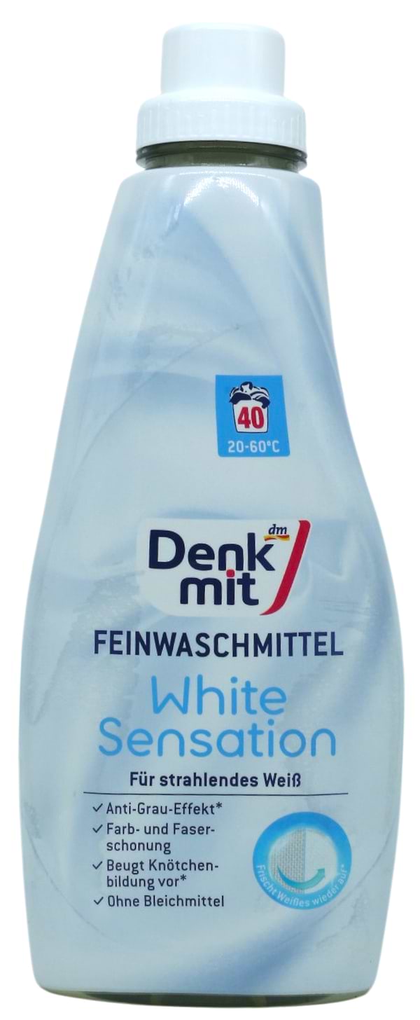Фото - Гель для прання Denkmit для білих речей White Sensation 1 л (DWGWS1000)