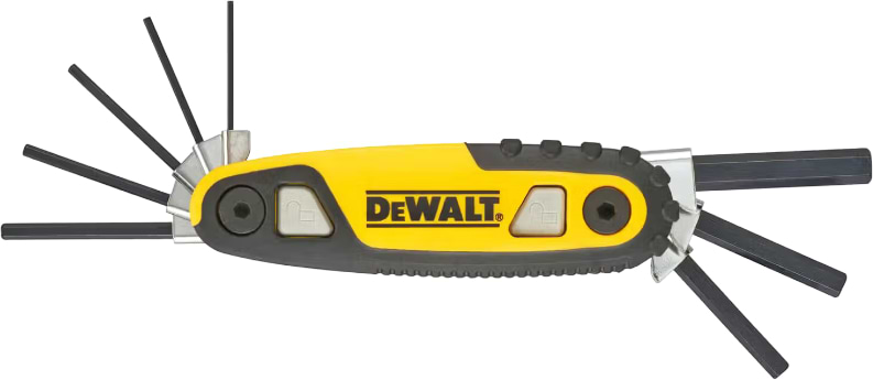 Набір шестигранних ключів DeWALT 1.5, 2, 2.5, 3, 4, 5, 6, 8 мм (DWHT0-70263)