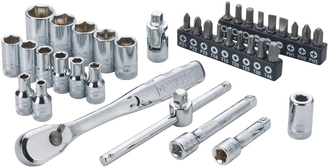 Набор торцевых головок DeWALT 1/4" 37 шт. (DWMT19238-1)