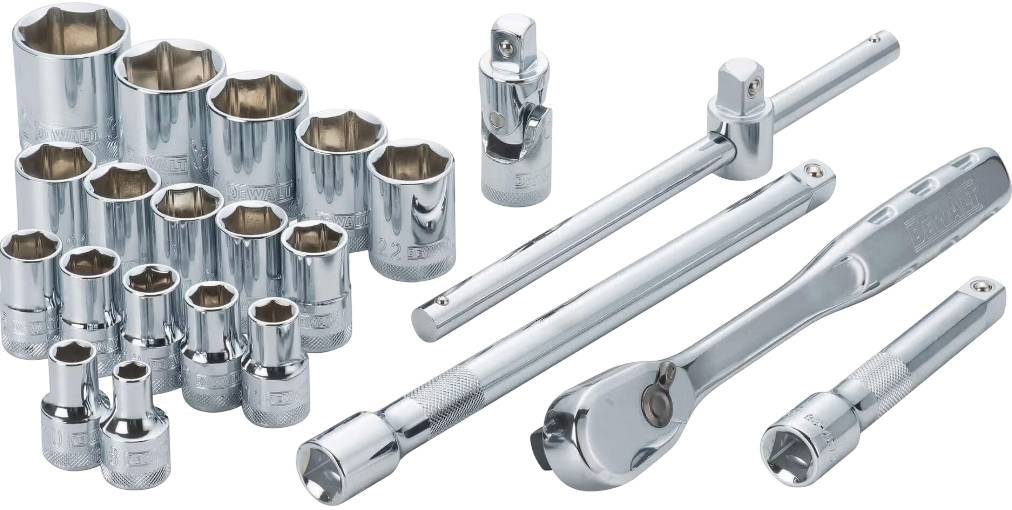 Набір торцевих голівок DeWALT 1/2" 22 шт. (DWMT19241-1)