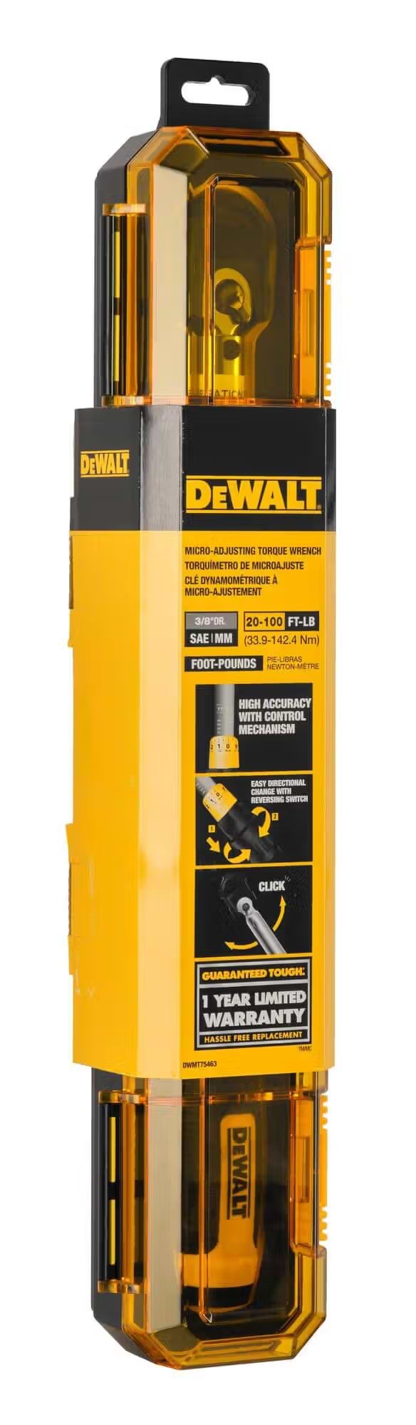 Фото - Ключ динамометрический DeWALT 3/8" (DWMT75463-0)