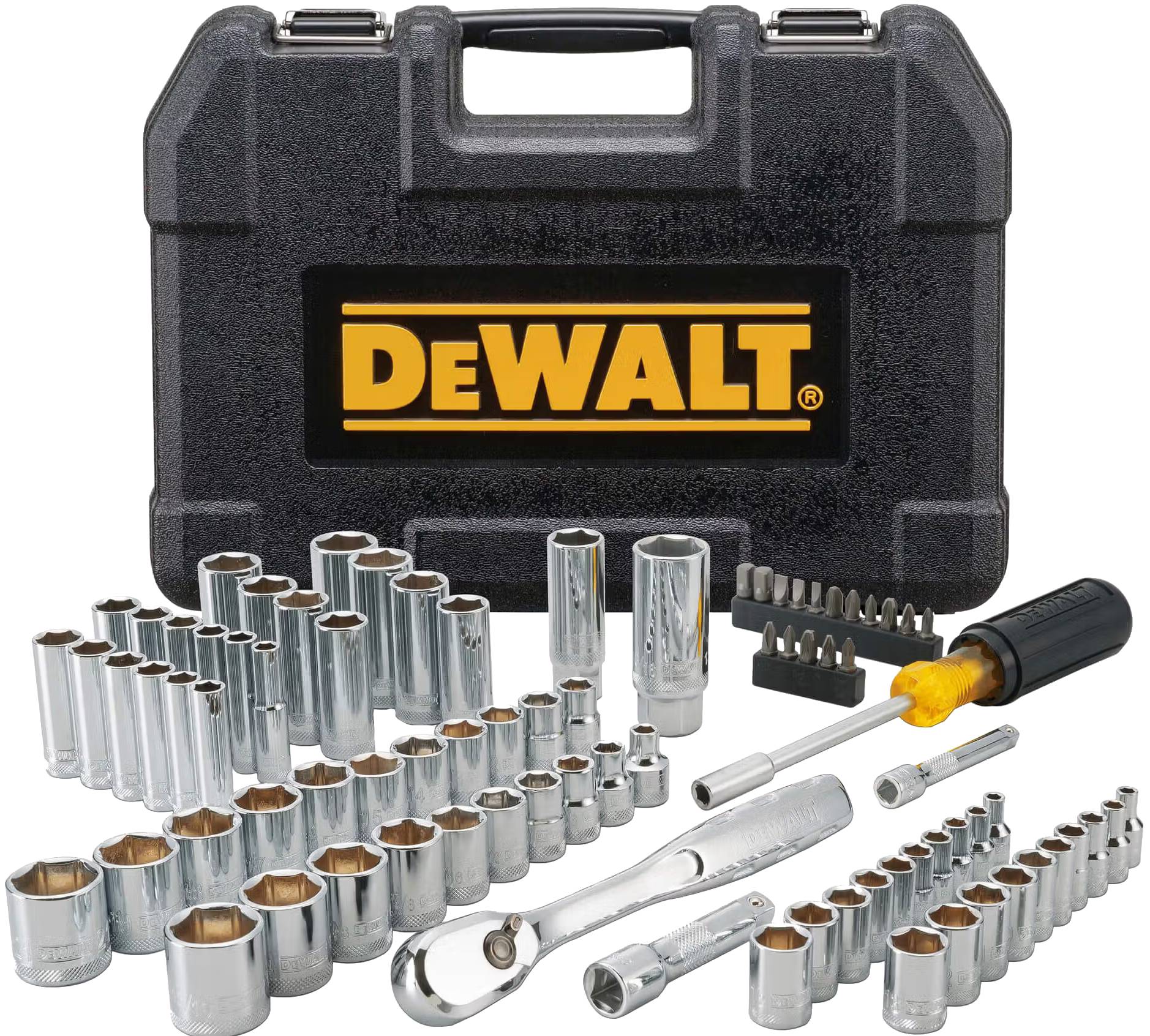 Набор торцевых головок DeWALT 1/4" та 3/8" 84 шт. (DWMT81531-1)