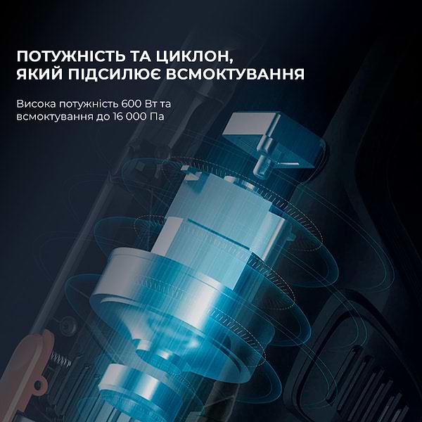 Фото - Уцінка - Пилосос ручний для дому Deerma Corded Hand Stick Vacuum Cleaner (DX118C)