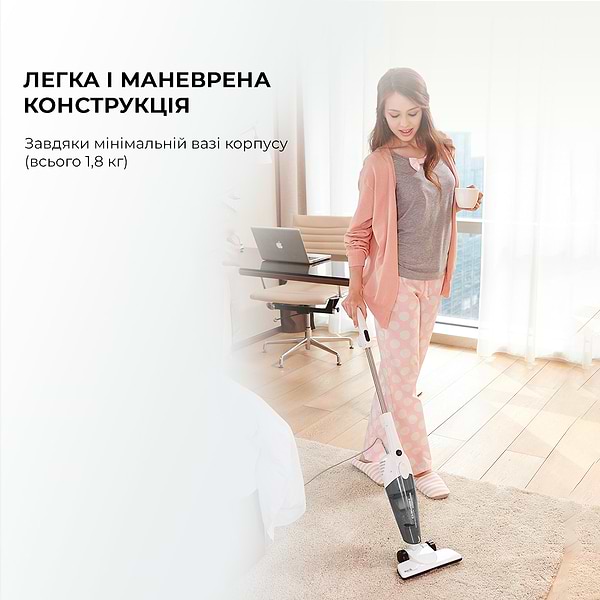 Фото - Уцінка - Пилосос ручний для дому Deerma Corded Hand Stick Vacuum Cleaner (DX118C)