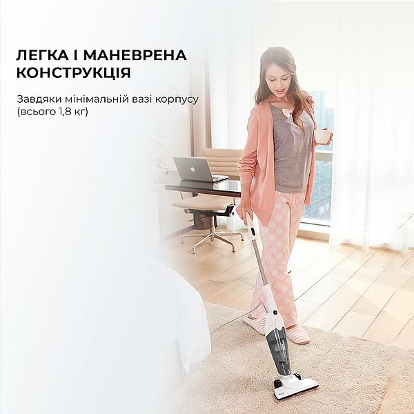 Фото - Пылесос ручной для дома Deerma Corded Hand Stick Vacuum Cleaner (DX118C)
