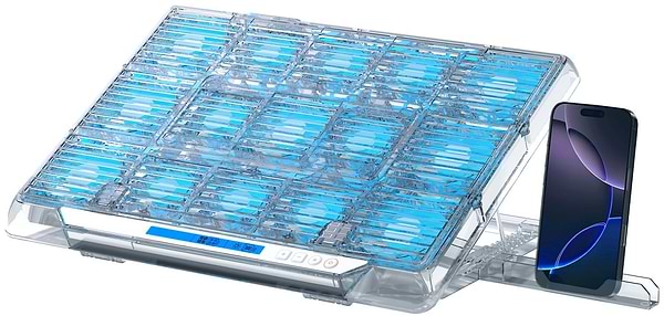 Фото - Підставка під ноутбук охолоджуюча Dyxon MEGAFREEZE 17 Gaming PRO RGB illumination White (DXNMGFGP17W)