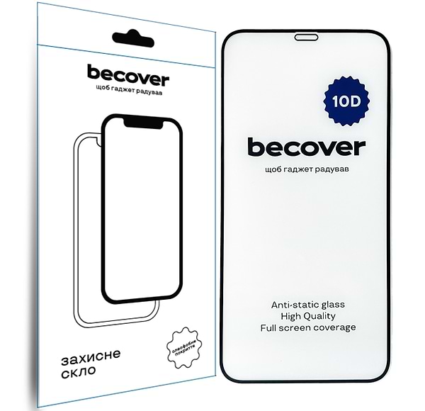 Фото - Захисне скло для смартфону BeCover for Apple iPhone 11 10D Black (711323)