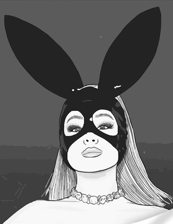 Фото - Картина за номерами Strateg Зайчик плей бой 40х50 см (DY362)