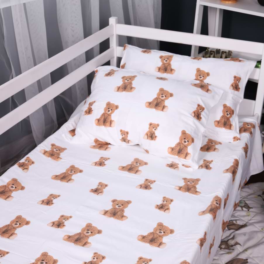 Простирадло двоспальне MirSon Фланель 017 Teddy 180x200 см (2200009655890)