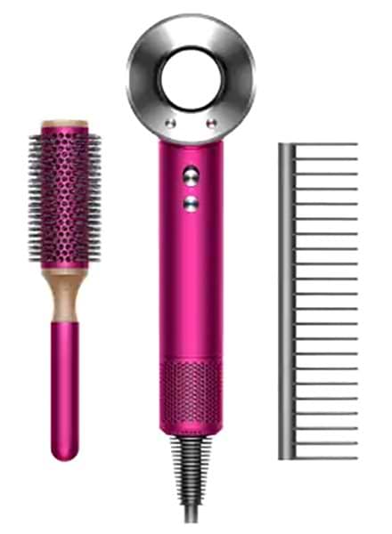 Фото - Фен Dyson HD03 Supersonic фуксія з набором гребінців