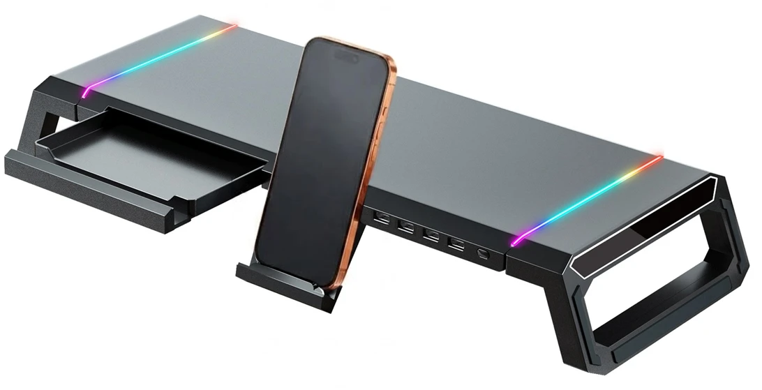 Подставка для монитора Dyxon Ice Coorel T1 Ultra Gaming Stand RGB Black (DXN-ICCL-T1-BK)