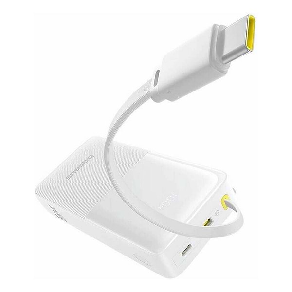 Фото - Батарея мобільна Baseus EnerFill FC51 20000 Bipow2 Pro 22,5 White+ Кабель USB-C (E0027700)