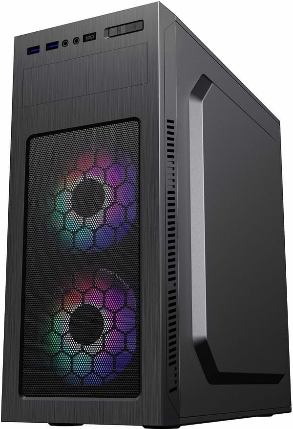 Фото - Корпус Gamemax ATX с блоком питания Midi Tower MT525-2U3TYC-500B