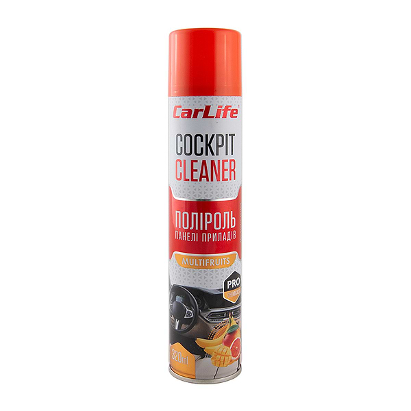 Фото - Поліроль для авто CarLife Мультифрукт Cockpit Cleaner 320 ml (CF326)