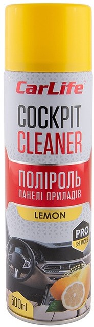 Фото - Поліроль для авто CarLife Лимон Cockpit Cleaner 500 ml (CF503)