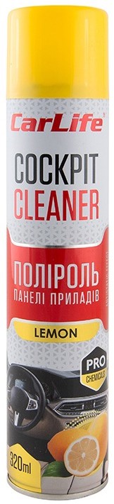 Полироль для авто CarLife Лимон Cockpit Cleaner 320 ml (CF322)