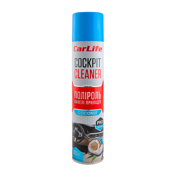 Фото - Полироль для авто CarLife Кокос Cockpit Cleaner 320 ml (CF328) Фото - Полироль для авто CarLife Кокос Cockpit Cleaner 320 ml (CF328)