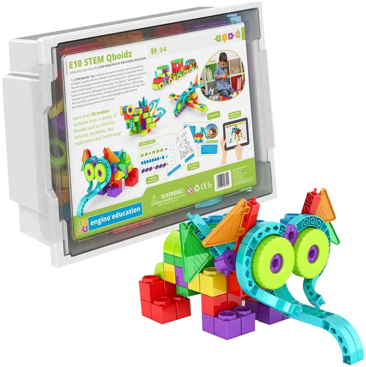 Пластиковий конструктор Engino Stem Qboidz  (E10)