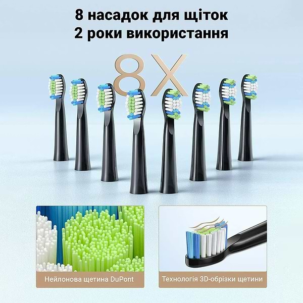 Фото - Зубна щітка електрична Fairywill E11 Black