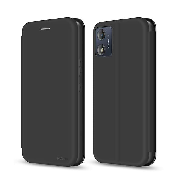 Фото - Чехол для смартфона MAKE Flip Moto E13 Black (MCP-ME13BK) Фото - Чехол для смартфона MAKE Flip Moto E13 Black (MCP-ME13BK)
