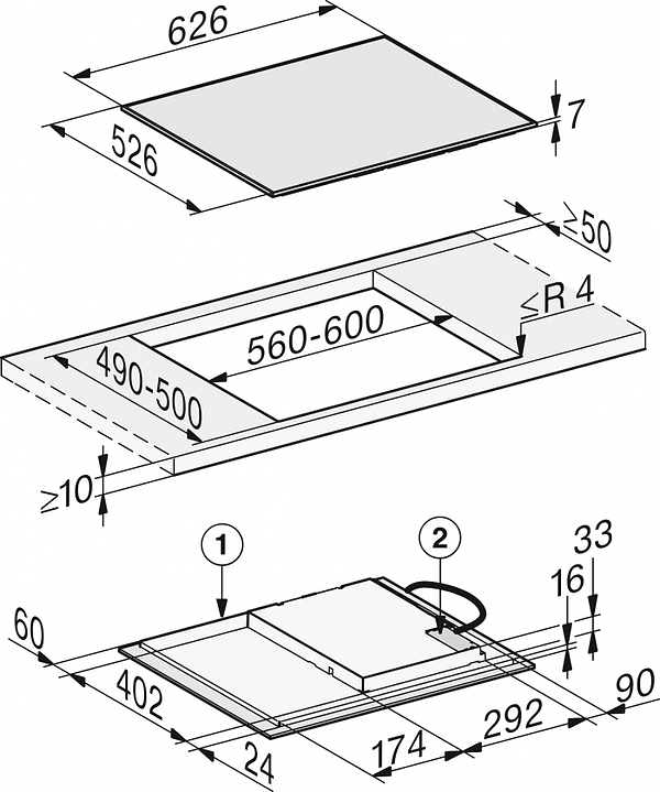 Фото - Варильна поверхня електрична Miele KM 7363 FR