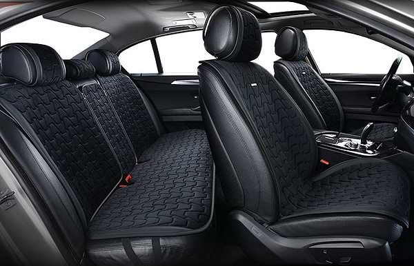 Фото - Комплект накидок на сидіння автомобіля Beltex Chicago black (BX85100)