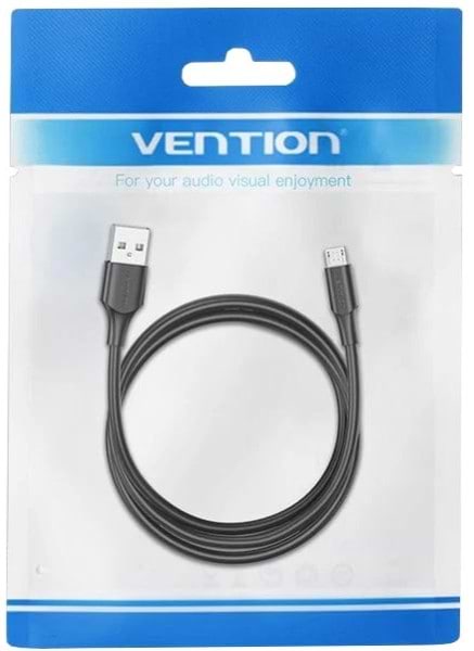Фото - Кабель Vention USB 2.0 AM-micro BM 2.0м Black (CTIBH)